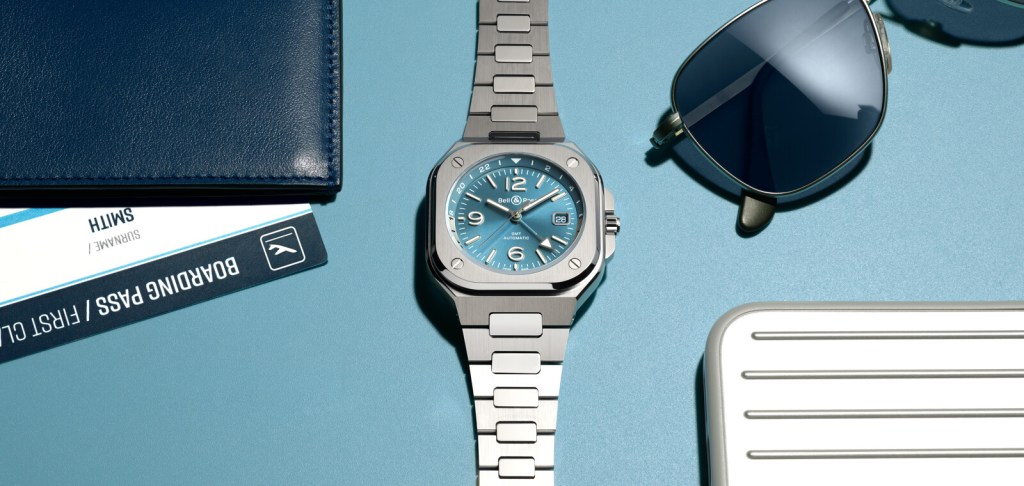 BR 05 GMT Sky Blue: Un reloj con espíritu aventurero y estilo&nbsp;urbano