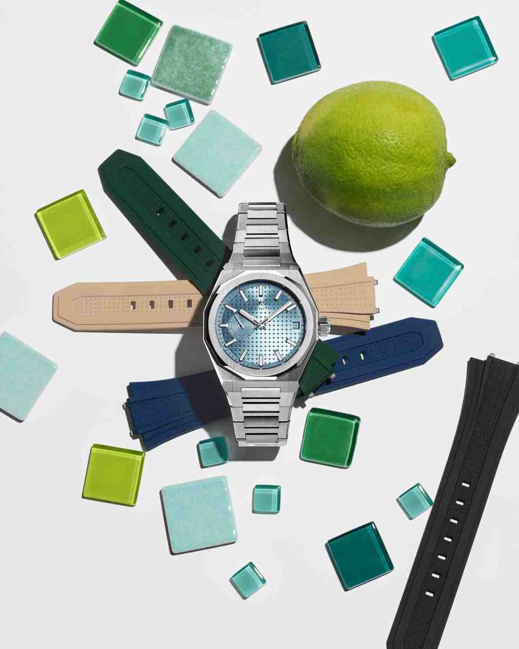 Estilo de altos vuelos: nuevas ediciones del DEFY Skyline de ZENITH con esferas azul&nbsp;cielo