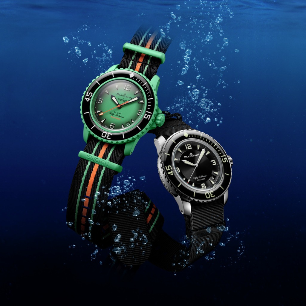 Blancpain X Swatch: una colaboración de mar y color